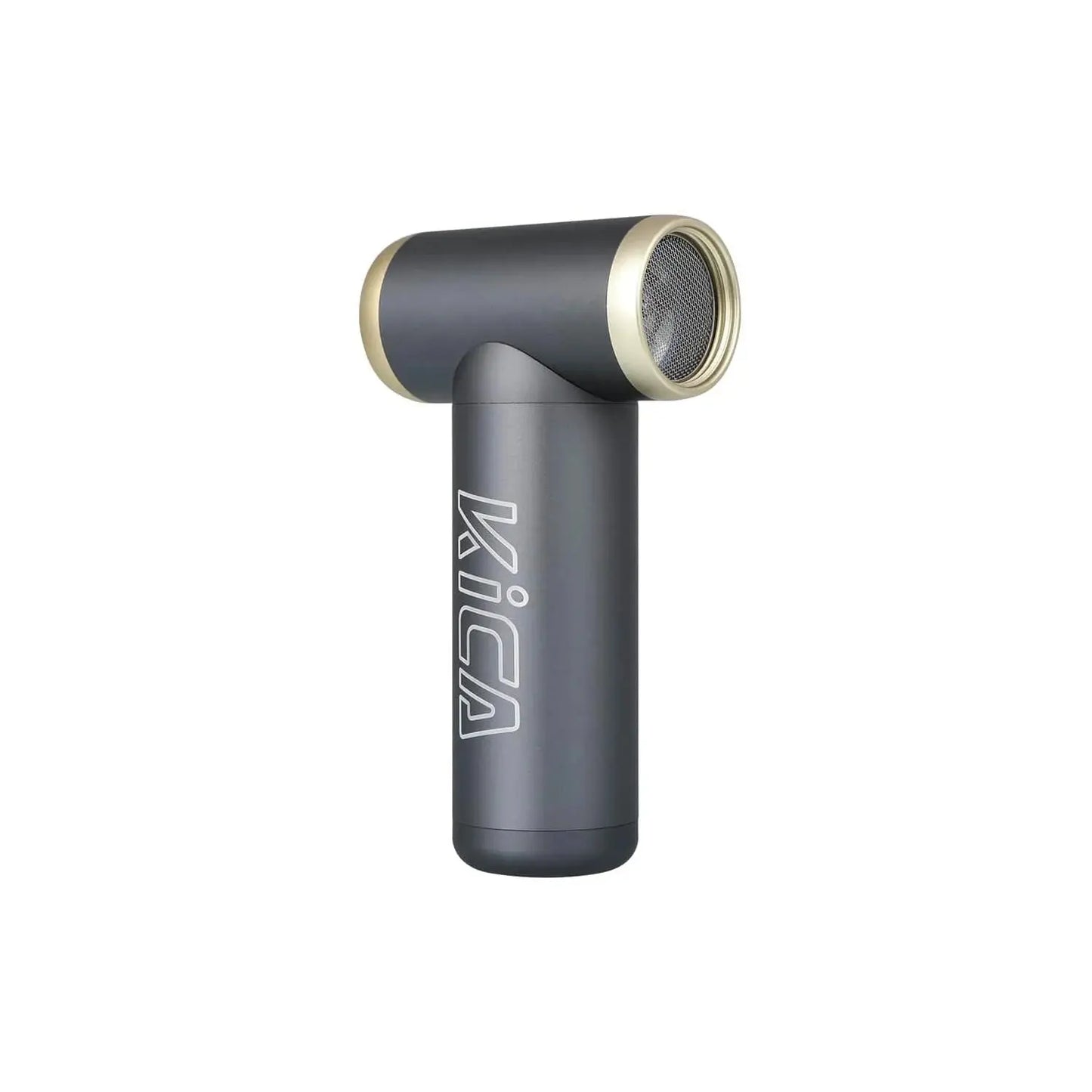 A black and gold air blower with the brand name KiCA on it.
