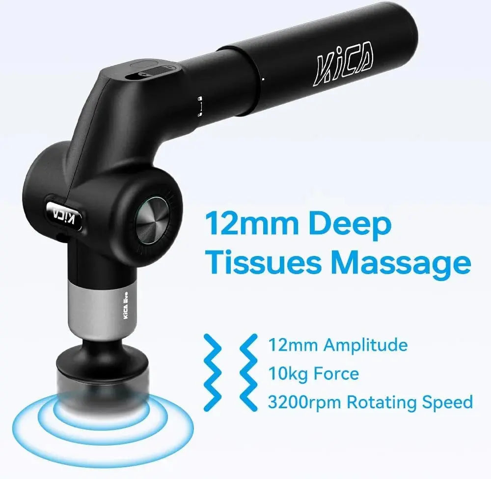 KiCA EVO Foldable Massage Gun Retractable Handle, Portable Design KiCA EVO Foldable Massage Gun Retractable Handle, Portable Design